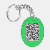 QR-Code-Prüfung Info Ihr eigenes Design-Geschenk S Schlüsselanhänger (Vorderseite links)