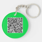 QR-Code-Prüfung Info Ihr eigenes Design-Geschenk S Schlüsselanhänger (Rückseite)
