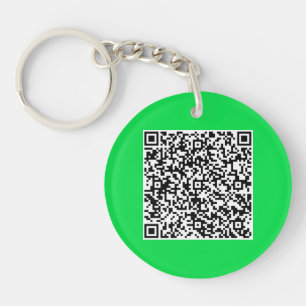 QR-Code-Prüfung Info Ihr eigenes Design-Geschenk S Schlüsselanhänger