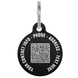 QR-Code Prüfung Info Text Name Pet-ID Markierung I Haustiermarke