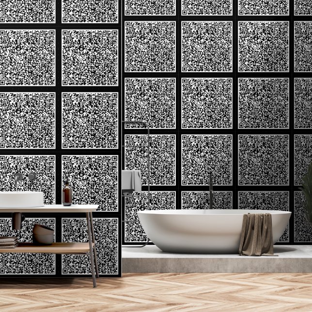 QR-Code-Prüfung Info über Ihre eigenen, benutzerde Tapete (Badezimmer)
