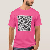 QR-Code-Prüfung Info zu Ihrem besonderen Message-T T-Shirt (Vorderseite)