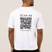 QR-Code-Prüfung Mens-Doppelseitenausdruck T-Shirt (Rückseite)
