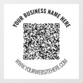 QR-Code-PrüfungI Benutzerdefinierte Textverarbeitu Fensteraufkleber (Blatt)