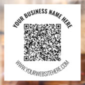 QR-Code-PrüfungI Benutzerdefinierte Textverarbeitu Fensteraufkleber (Blatt 2)