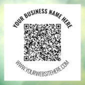 QR-Code-PrüfungI Benutzerdefinierte Textverarbeitu Fensteraufkleber (Blatt 3)