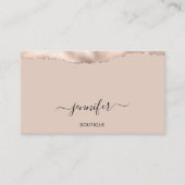 QR-Code-Pulverblush-Minimalismus für Veranstaltung Visitenkarte (Vorderseite)