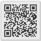 QR-Code, QR, lustig, Meme, Code, Streich, The Offi Aufkleber (Vorderseite)