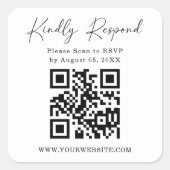 QR-Code-Quadrat-Rückgabezeichen | UAWG Aufkleber (Vorderseite)