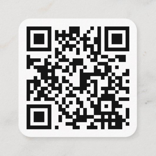 QR-Code Quadratische Visitenkarte (Rückseite)