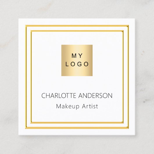 QR-Code Quadratische Visitenkarte (Vorderseite)