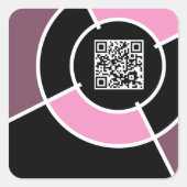 QR-Code Quadratischer Aufkleber (Vorderseite)