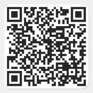 QR-Code Quadratischer Aufkleber