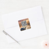 QR Code Quadratischer Aufkleber (Umschlag)