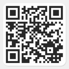 QR-Code Quadratischer Aufkleber