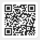 QR-Code Quadratischer Aufkleber (Vorderseite)