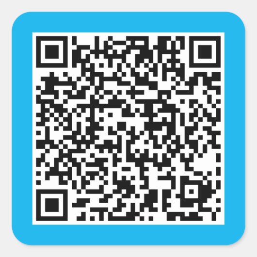 QR-Code Quadratischer Aufkleber (Vorderseite)