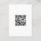 QR-Code, Quick Response-Code, Schwarz und Weiß Visitenkarte (Vorderseite)