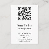 QR-Code, Quick Response-Code, Schwarz und Weiß Visitenkarte (Vorderseite)