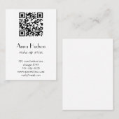 QR-Code, Quick Response-Code, Schwarz und Weiß Visitenkarte (Vorne/Hinten)