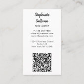 QR Code Rainbow Tree Reiki Master Visitenkarte (Rückseite)