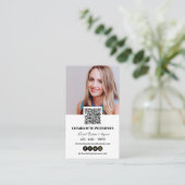 QR-Code Real Anwesen Agent Visitenkarte (Stehend Vorderseite)
