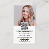 QR-Code Real Anwesen Agent Visitenkarte (Vorderseite)