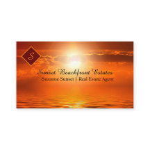 QR-Code Real Anwesen Monogram Orange Sunset