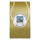QR Code Realtor Hypothekengesellschaft Kleine Geschenktüte (Rückseite)