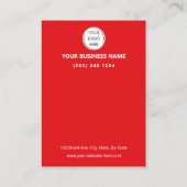QR-Code Red Business Review GOOGLE und YELP Karte (Rückseite)