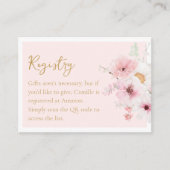 QR-Code-Registrierung für elegantes Brautparty Begleitkarte (Vorderseite)