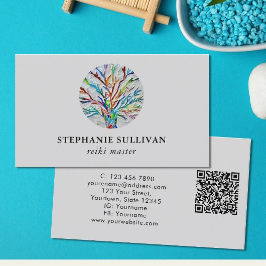 QR-Code Reiki Master Visitenkarte