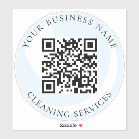 QR-Code Reinigung Service Business Car Vinyl Decal Aufkleber (Blatt)