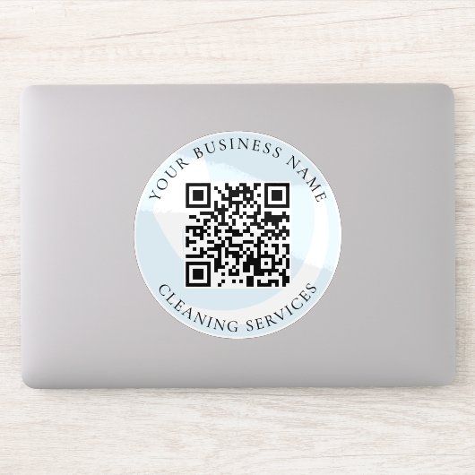QR-Code-Reinigungsdienst-Geschäft Vinyl-Aufkleber Aufkleber (Computer)