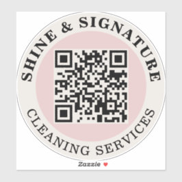 QR-Code-Reinigungsdienst-Geschäfts-Auto-Vinyl-Aufk Aufkleber