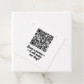 QR Code Review Geschenk Tag Geschenkanhänger (Beispiel)