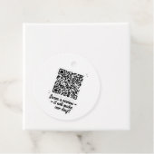 QR Code Review Geschenk Tag Geschenkanhänger (Beispiel)