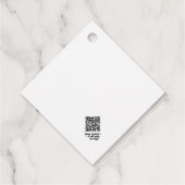QR Code Review Geschenk Tag Geschenkanhänger (Rückseite)