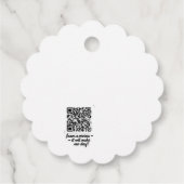 QR Code Review Geschenk Tag Geschenkanhänger (Rückseite)