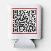 Qr Code RickRoll Gif Dosenkühler (Rückseite)