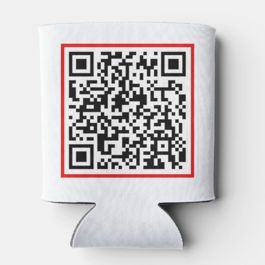 Qr Code RickRoll Gif Dosenkühler (Rückseite)