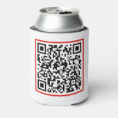 Qr Code RickRoll Gif Dosenkühler (Kanne Rückseite)