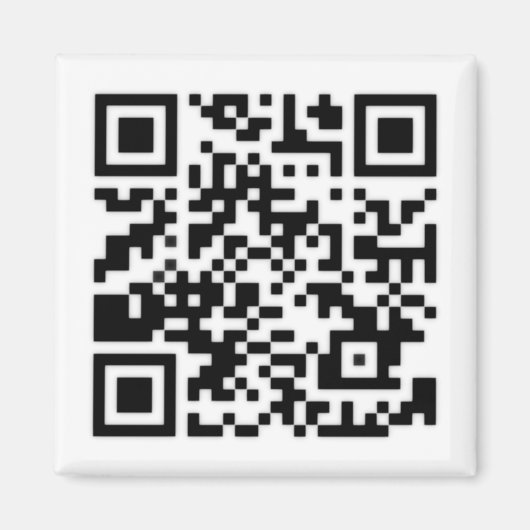 Qr Code RickRoll Gif Magnet (Vorne)
