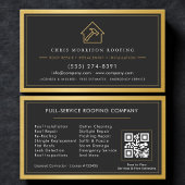 QR Code Roofing Construction Services Visitenkarte