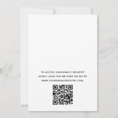 QR-Code Rosa Bow Boots & Bubbly Brautparty Einladung (Rückseite)