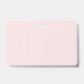 QR-Code Rosa Foto Business Card Ausweis (Rückseite)