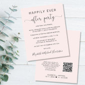 QR Code Rosa Hochzeitsempfang