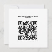 QR-Code Rosa Orange Lila Blumenzwiebeln Hochzeiten (Rückseite)