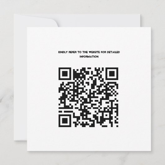 QR-Code Rosa Orange Lila Blumenzwiebeln Hochzeiten (Rückseite)
