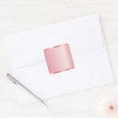 QR-Code-Rose für Ihr Textsymbol Quadratischer Aufkleber (Umschlag)